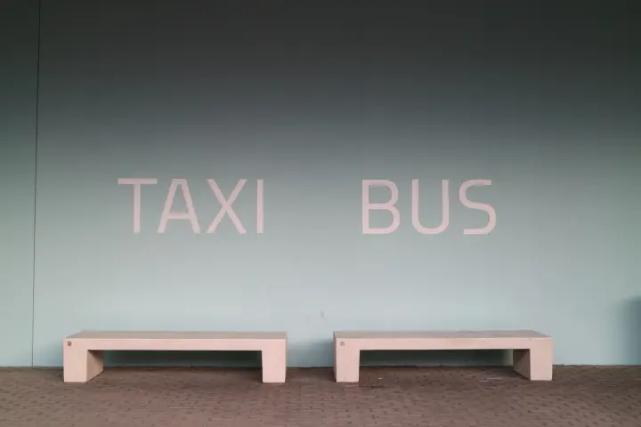 Wayfinding System Waiting Area Taxi Bus – Urban Architecture – Ilaria Gatto – Great Campus Genoa Italy