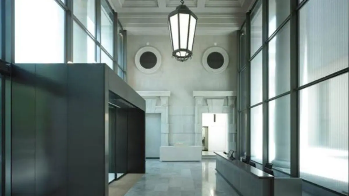 entrance desk - interior design - renovation and restyling - ilaria gatto architect - palazzo aporti milan