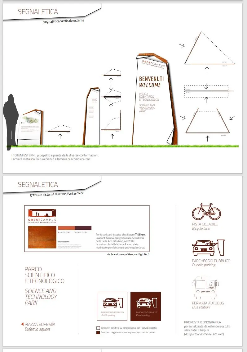 Wayfinding Design Inspiration - Architect - Ilaria Gatto - Genoa Great Campus