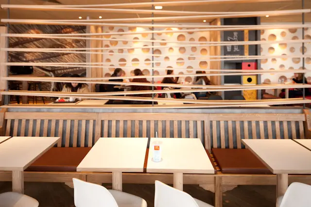 Mc Donalds Antas Restaurant Porto Portugal - Dining Area with people - Interior Design - Ilaria Gatto - architect