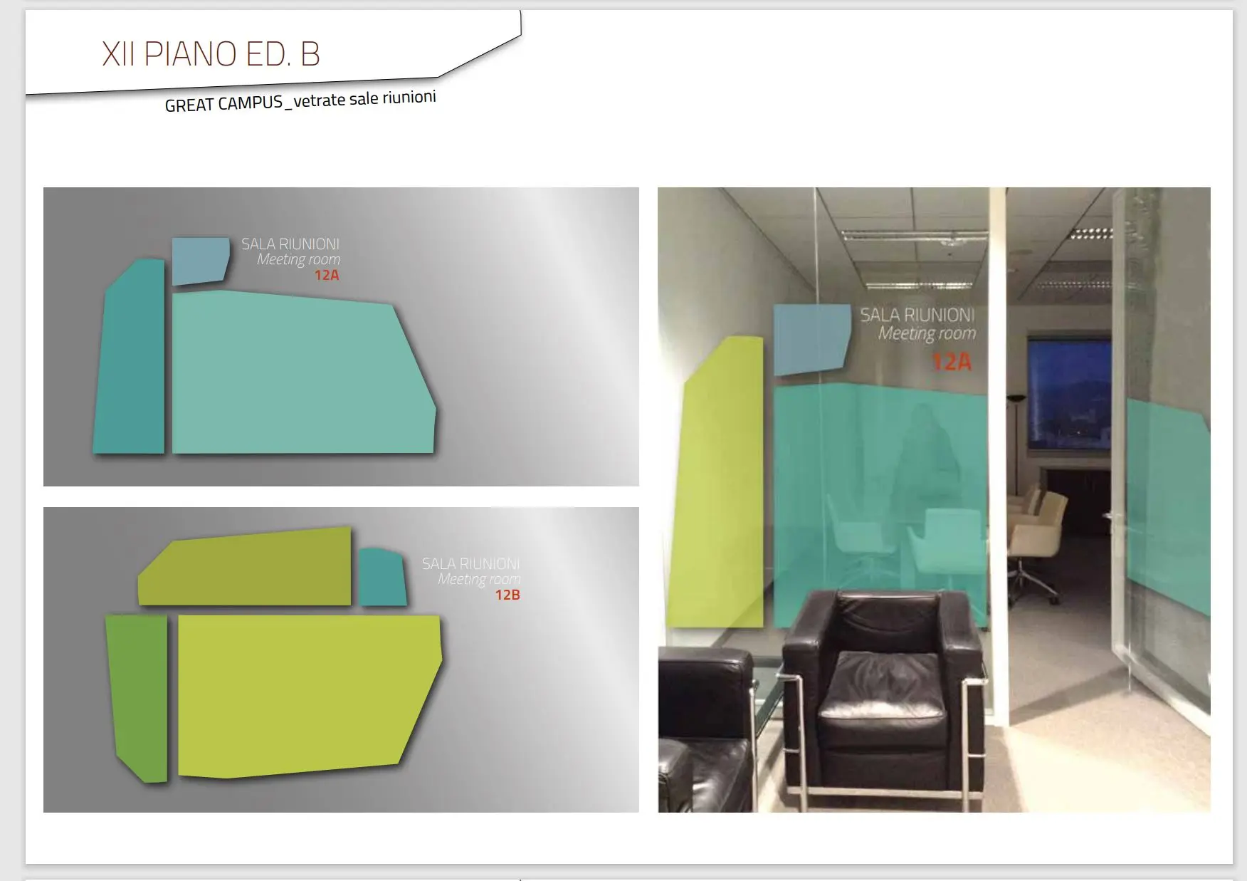 window design detail - large meeting room - interior design ilaria gatto - great campus genoa