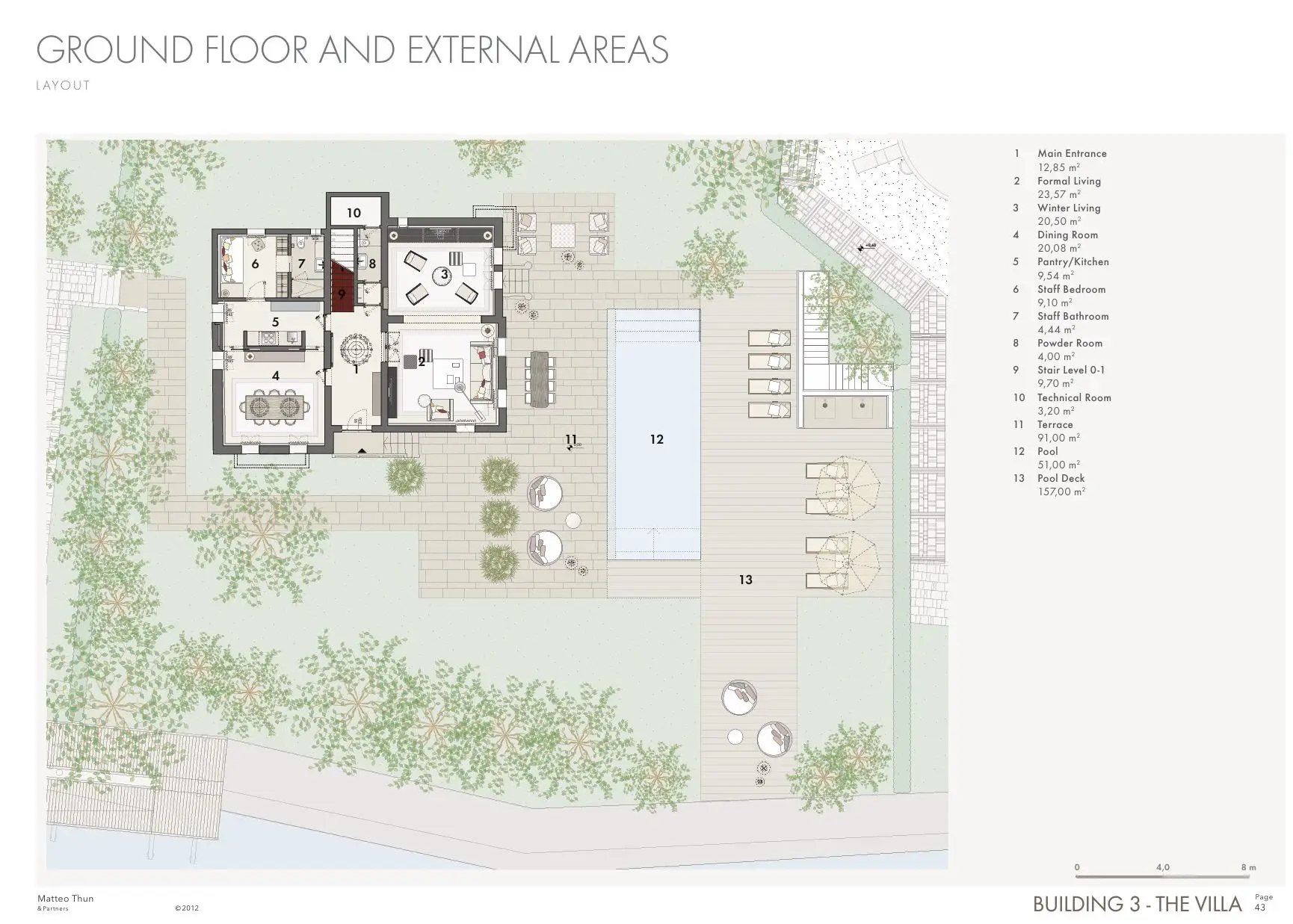 JW Marriott Hotel & Resort – Venice – Ground Floor External Area Layout – Interior Design – Ilaria Gatto – architect